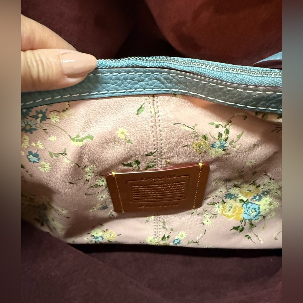 Coach Bandit Hobo Pale Blue Leather - Picture 3 of 8